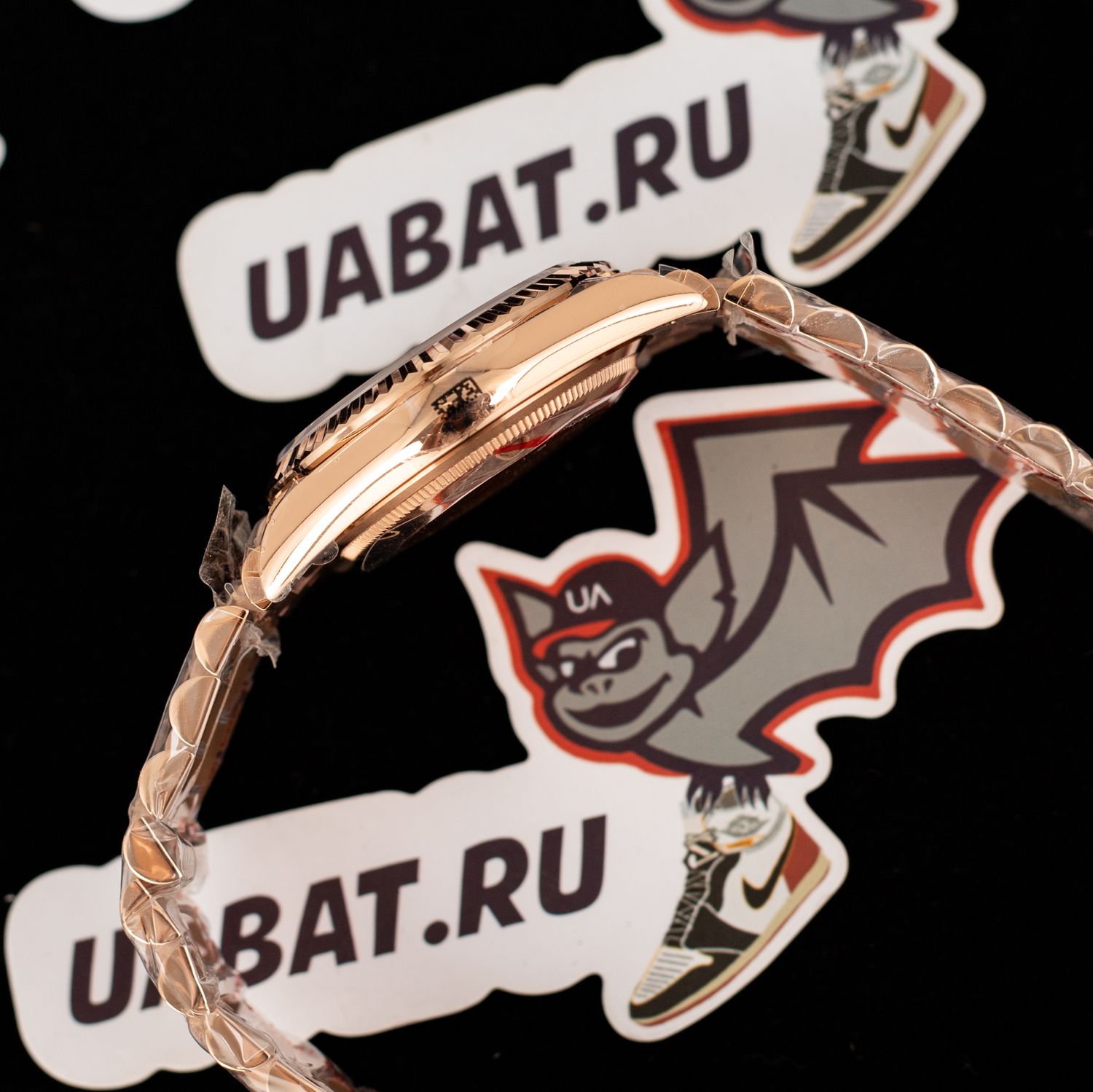 R*l*x - daydate 36mm flt pres rg/rg brown diam ewf a3255 mod