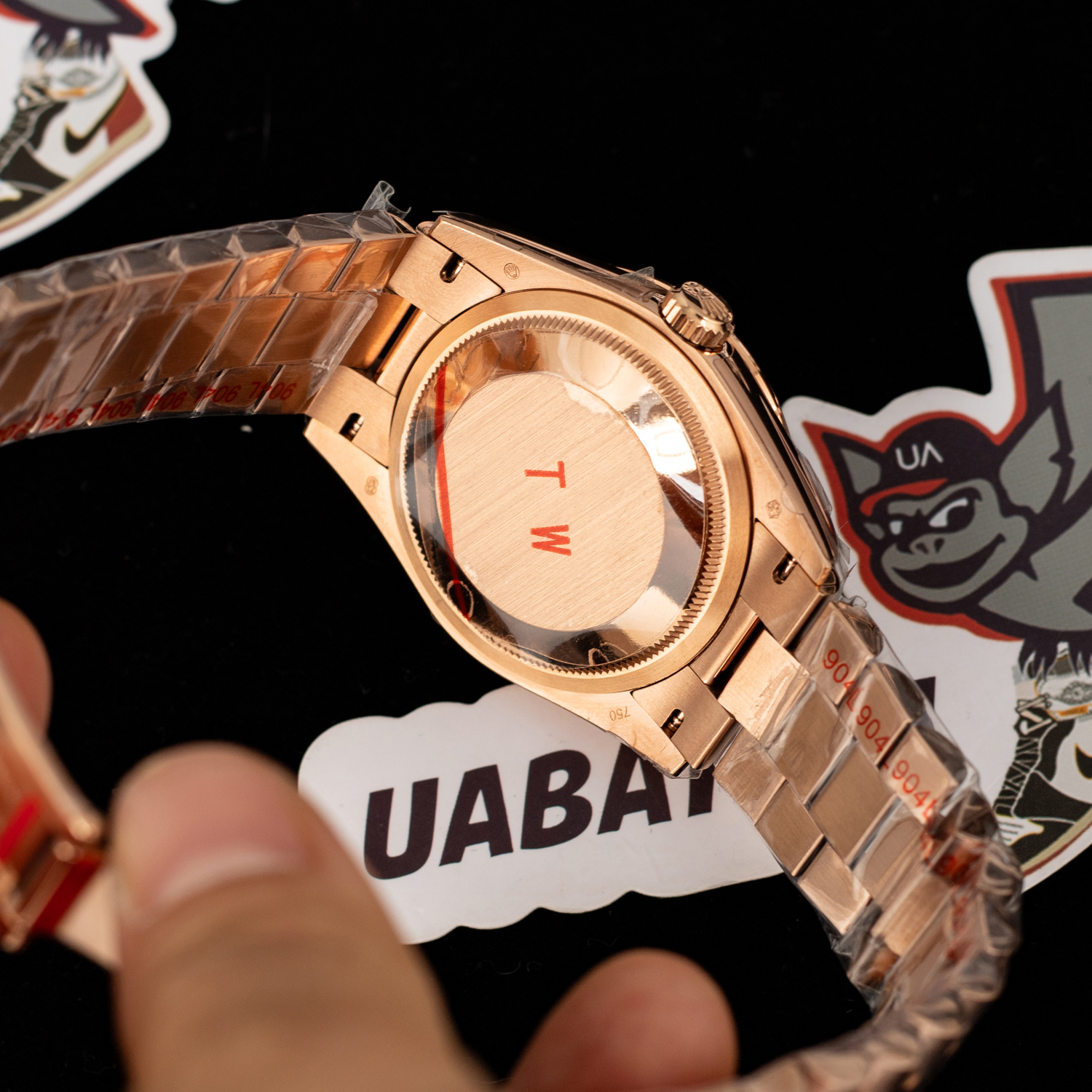 R*l*x - daydate 36mm flt pres rg/rg brown diam ewf a3255 mod