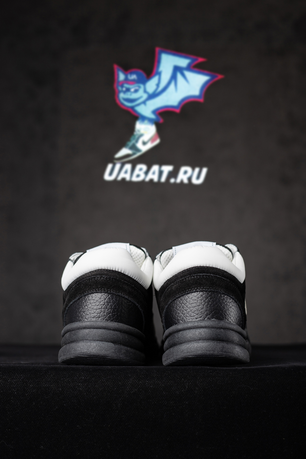 Ch*el cc low-top sneakers black & white