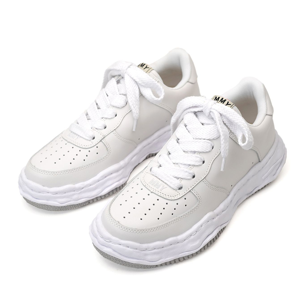 Ma*s*n mihara yasuhiro "wayne" og sole leather low-top sneaker