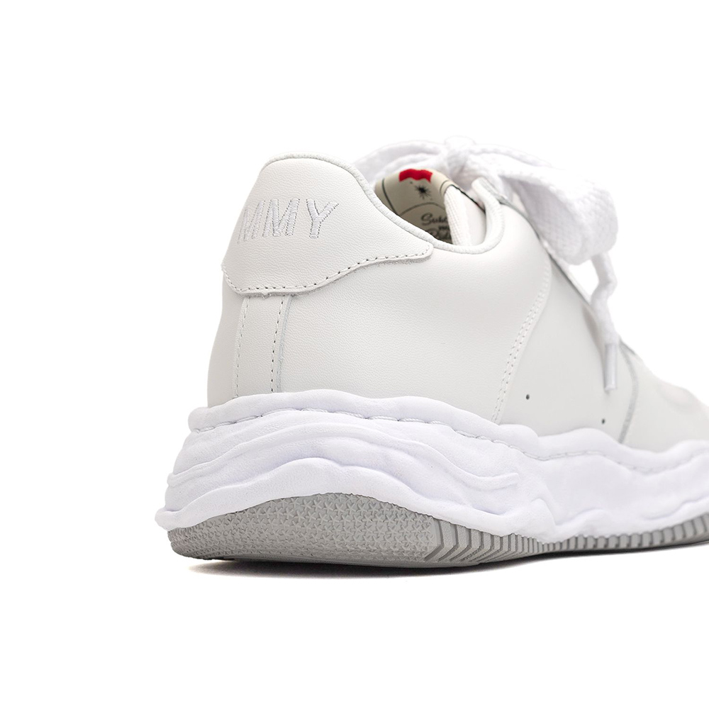 Ma*s*n mihara yasuhiro "wayne" og sole leather low-top sneaker