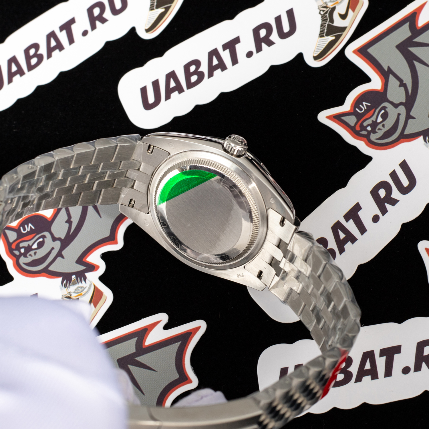 R*l*x - dj 36mm jub flt ss/ss white mop roman bp a3135 mod