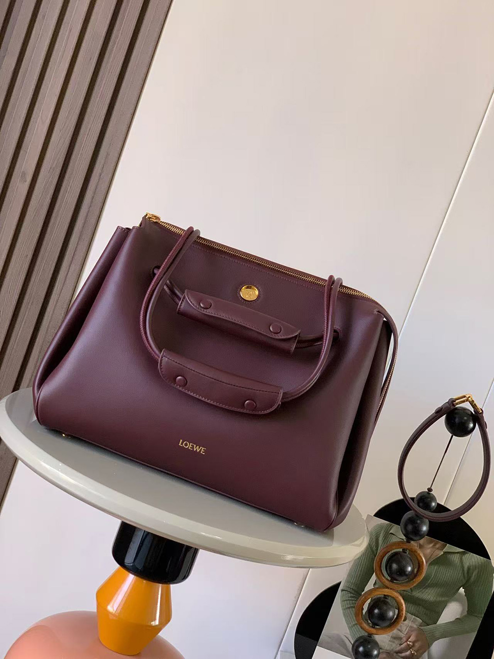 l0ew* madrid bag in S*pple calfskin