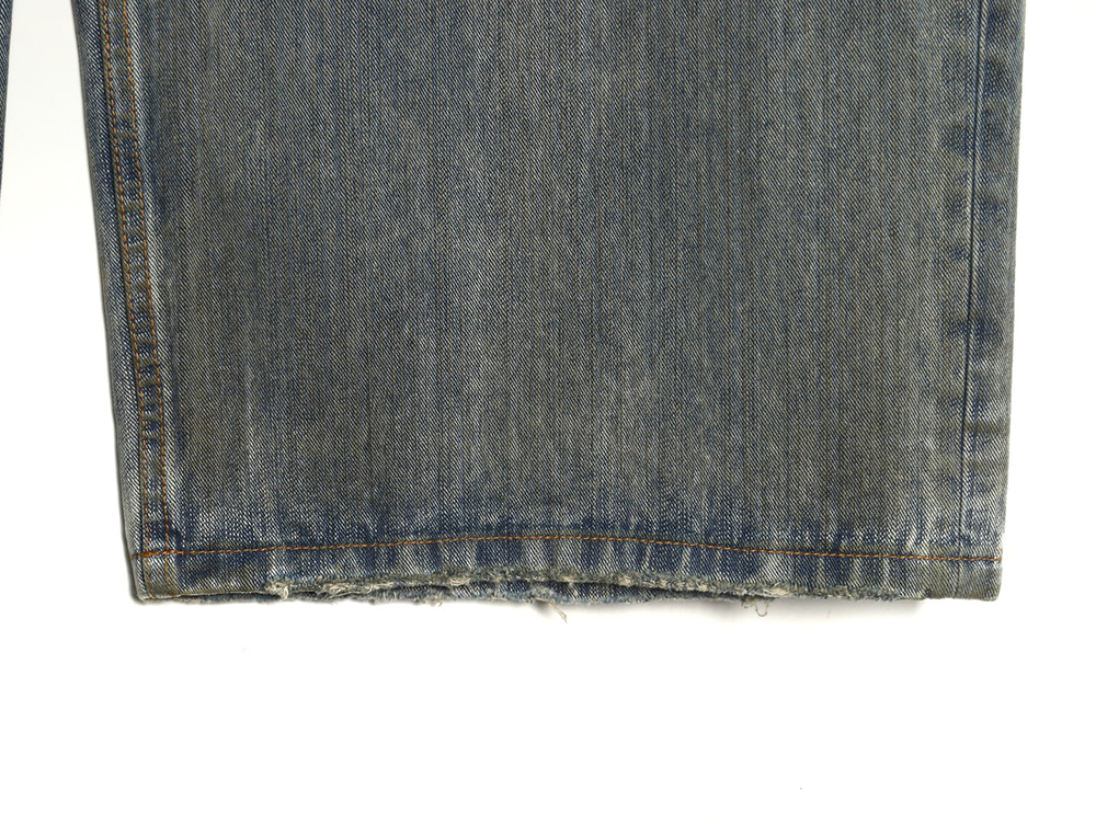 Ba*len*cia*ga y2k totem pattern drawstring jeans