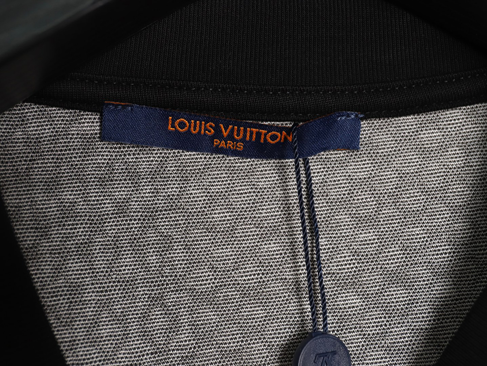 l0*is V*t0n pharrell checkerboard rhinestone woolen short-sleeved t-shirt tsk1