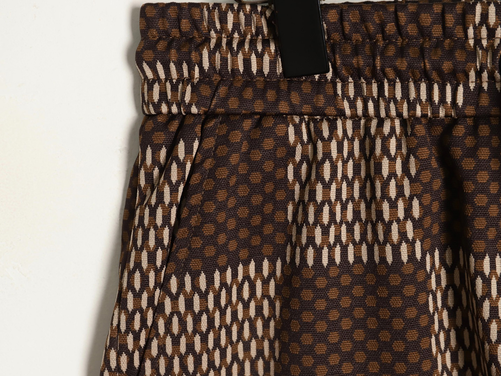 l0*is V*t0n pharrell checkerboard rhinestone wool shorts