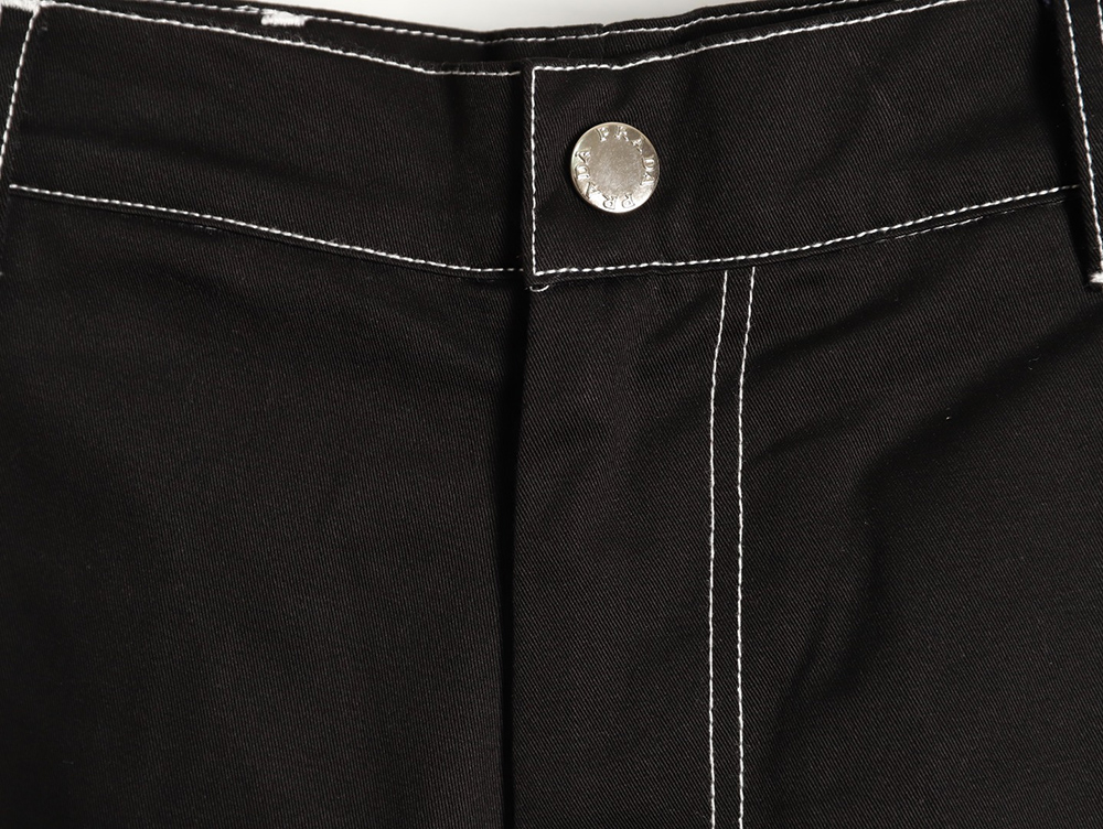 Pra*a triangle stitching cargo shorts