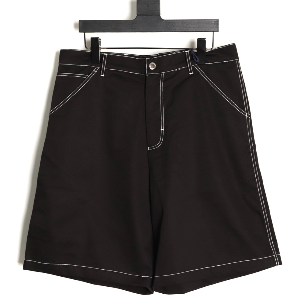 Pra*a triangle stitching cargo shorts