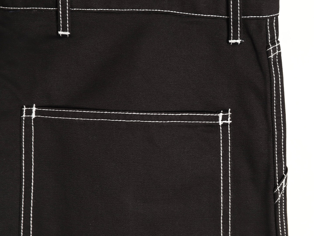 Pra*a triangle stitching cargo shorts