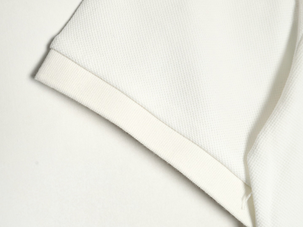 Pra*a classic triangle logo half-zip short-sleeved polo shirt