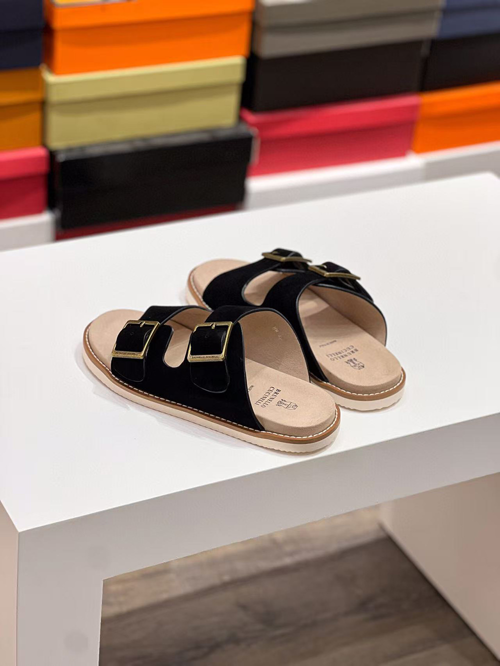 Brunello Cucinelli Suede Sandals