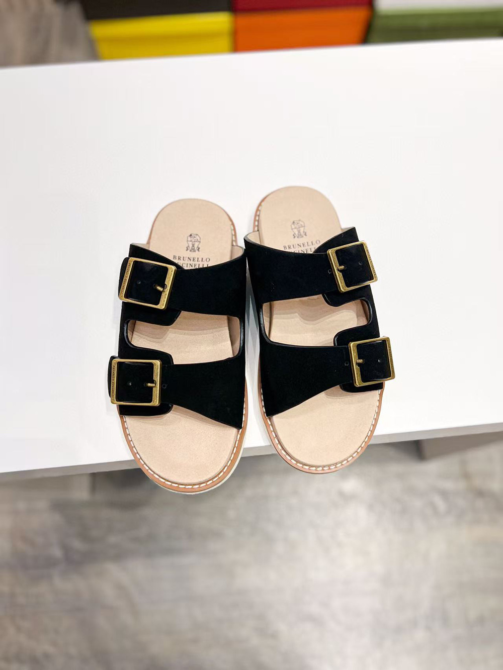 Brunello Cucinelli Suede Sandals