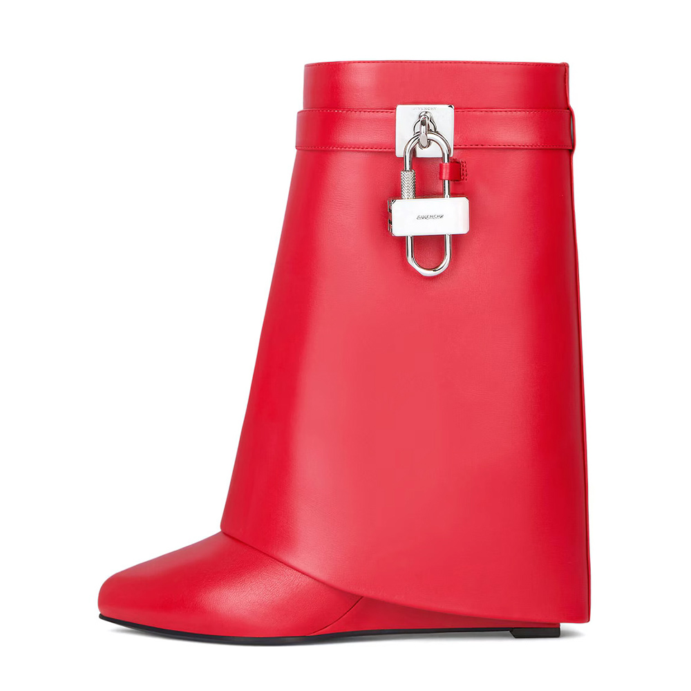 Givenchy Shark Lock ankle boots in leather