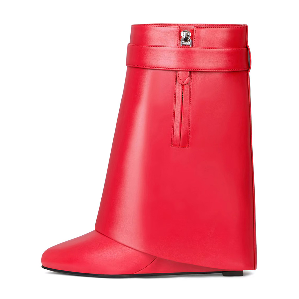 Givenchy Shark Lock ankle boots in leather