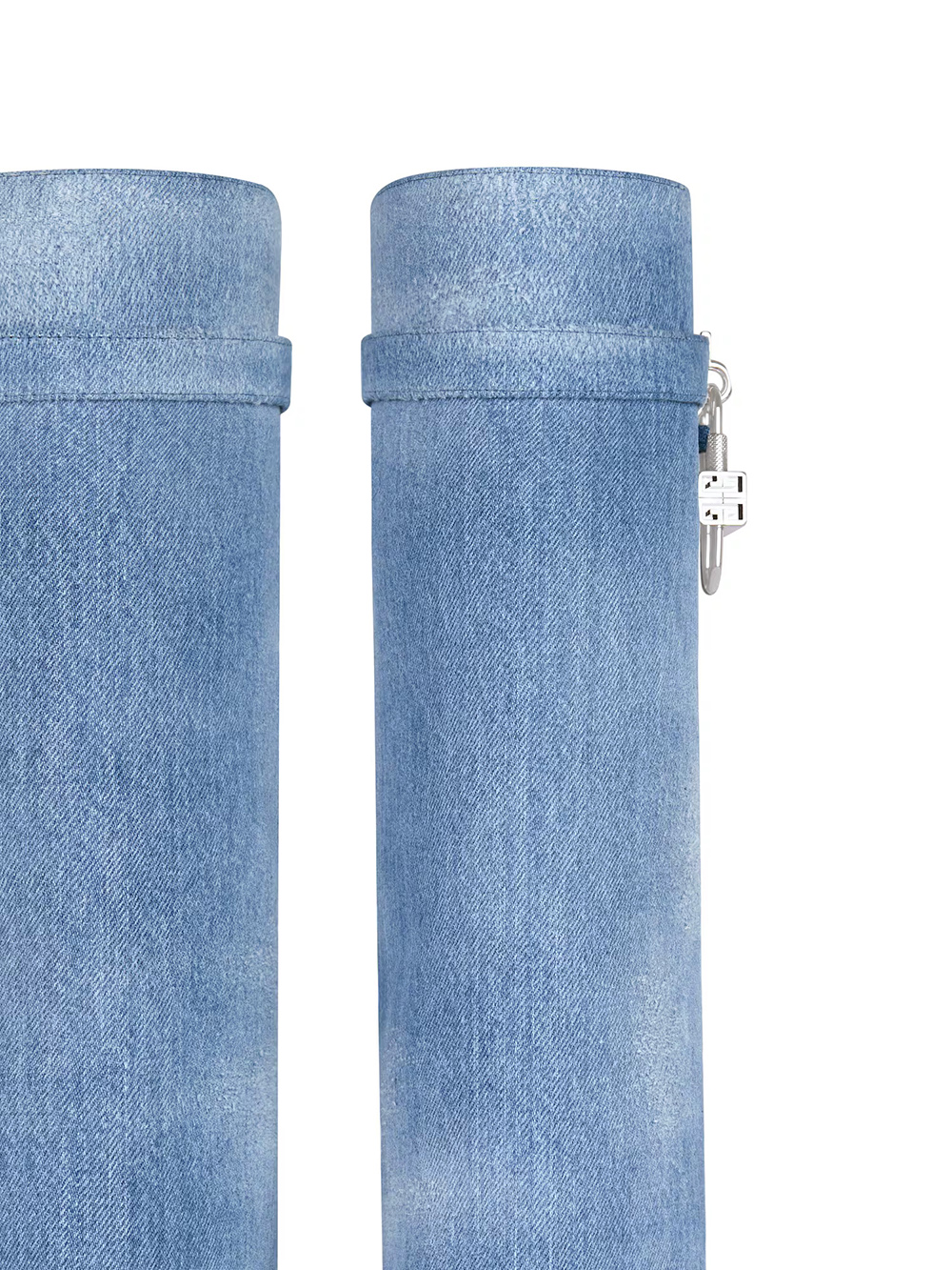 Givenchy Shark Lock boots in washed denim