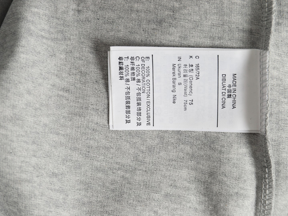 Nike x NOCTA cotton letter print short-sleeved T-shirt