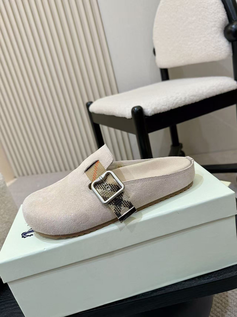 B**rry suede urchin clogs