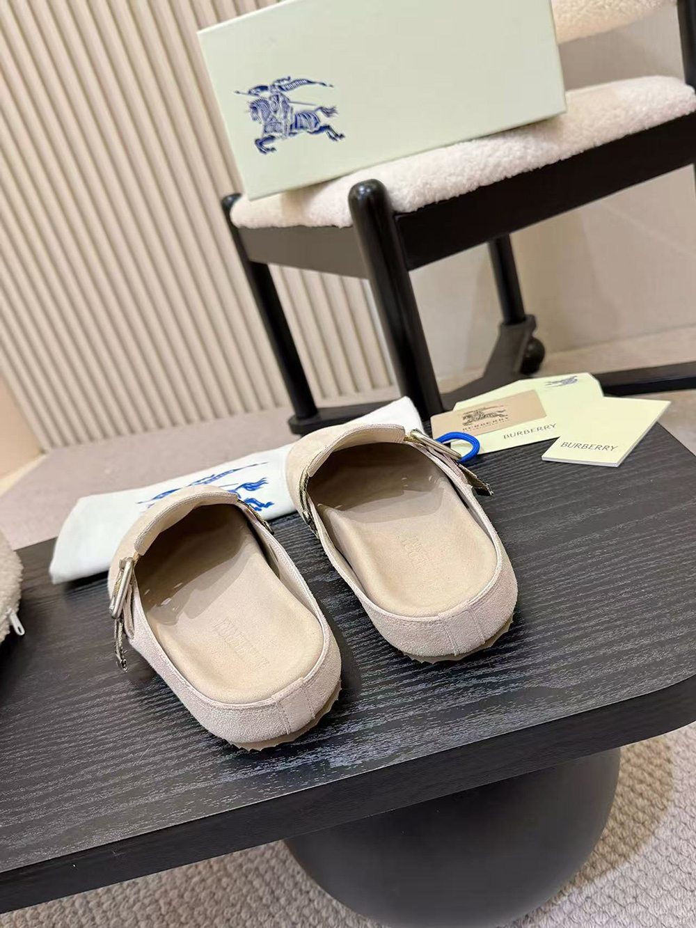 B**rry suede urchin clogs