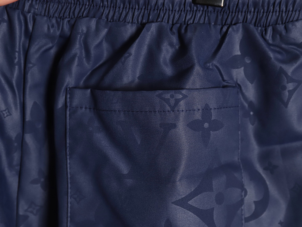 l0*is V*t0n classic dark pattern monogram jacquard beach shorts