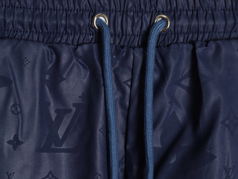 l0*is V*t0n classic dark pattern monogram jacquard beach shorts