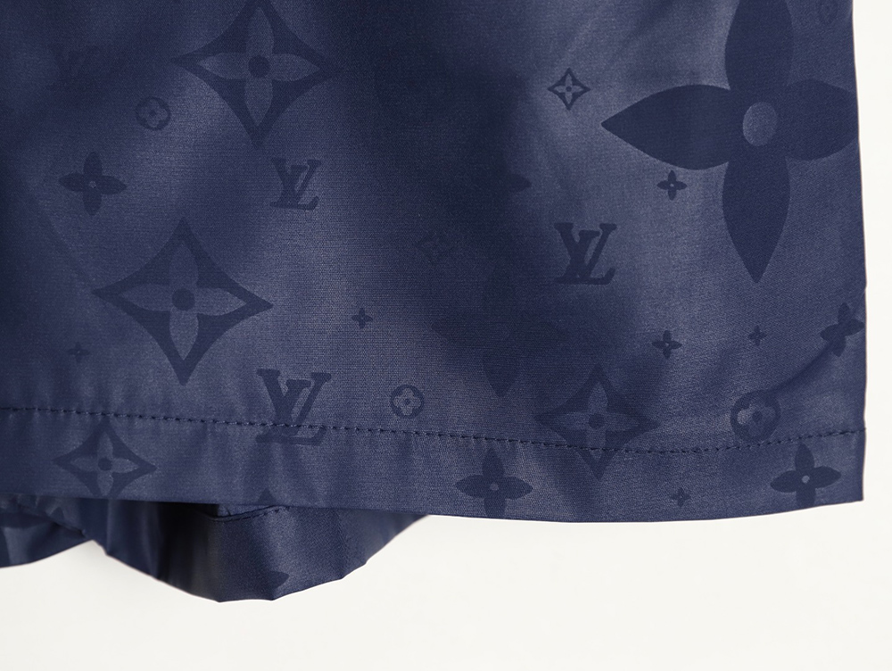 l0*is V*t0n classic dark pattern monogram jacquard beach shorts