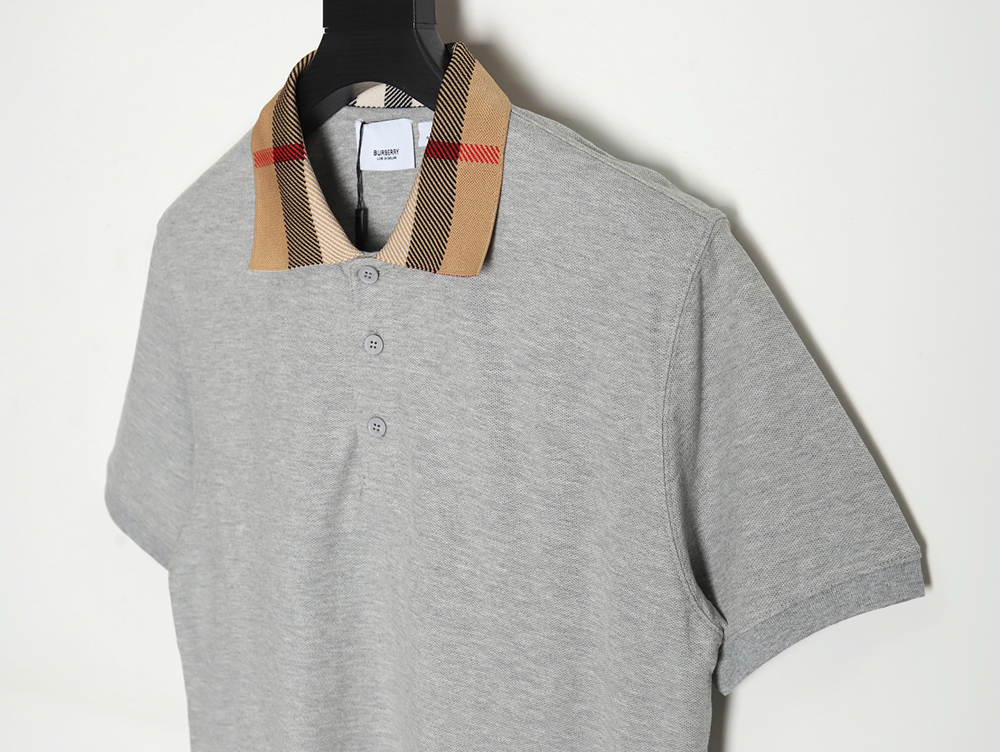 B**rry classic collar check short sleeve polo shirt