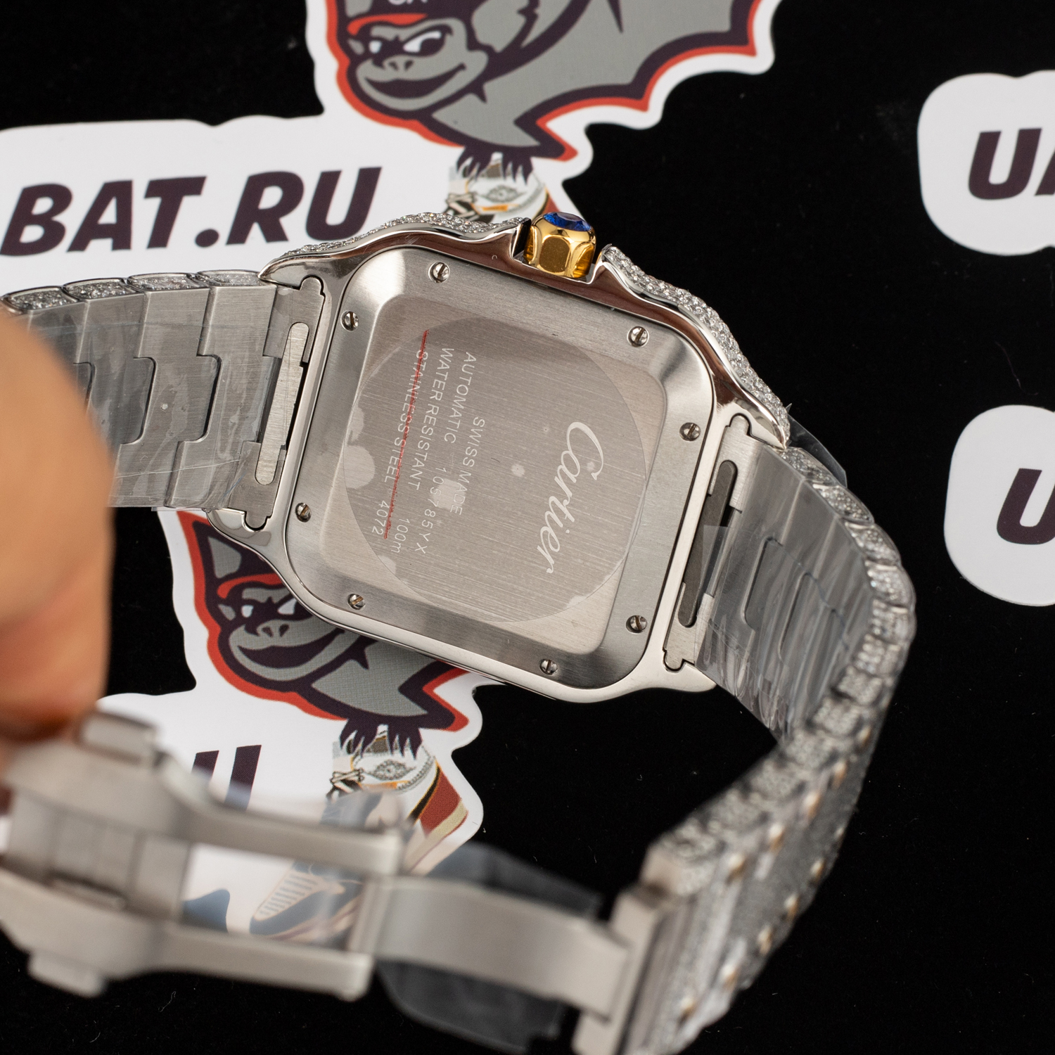 ca*t*er santos 100 xl 2656 gold and steel full custom Di*m*nd men