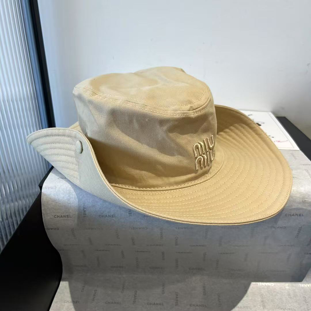 Miu Miu Embroidered Fisherman''s Hats