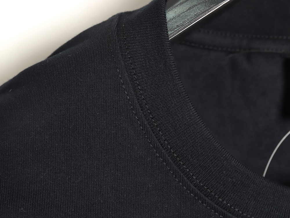 S*p*e line cursive letter graffiti round neck short-sleeved t-shirt