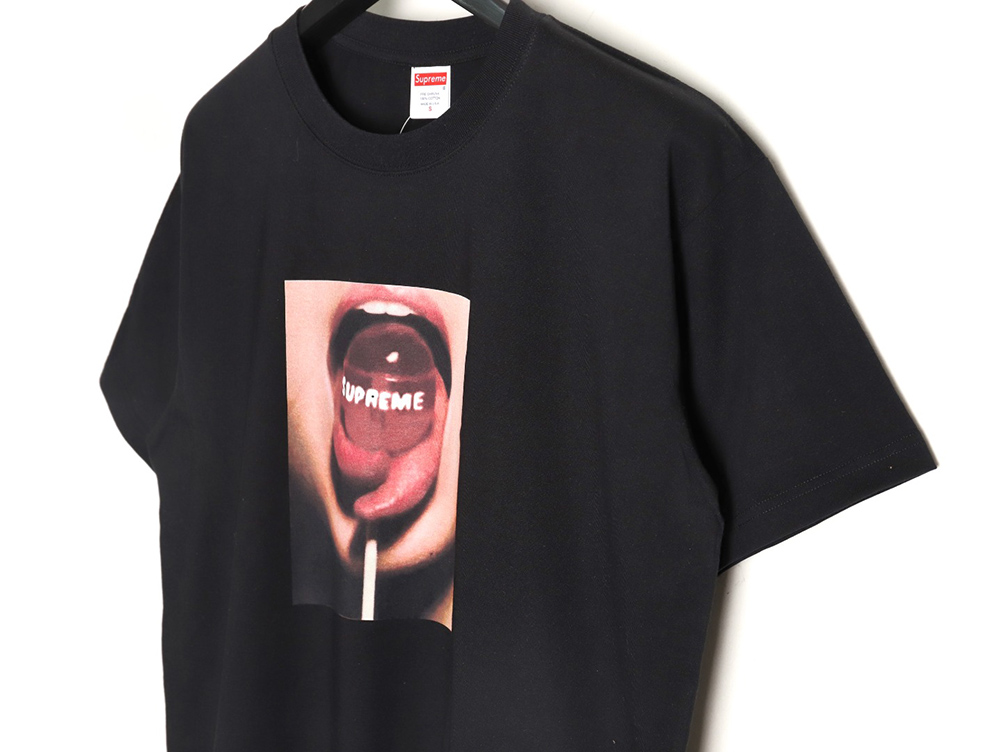 S*p*e logo graphic print crew neck short-sleeved t-shirt