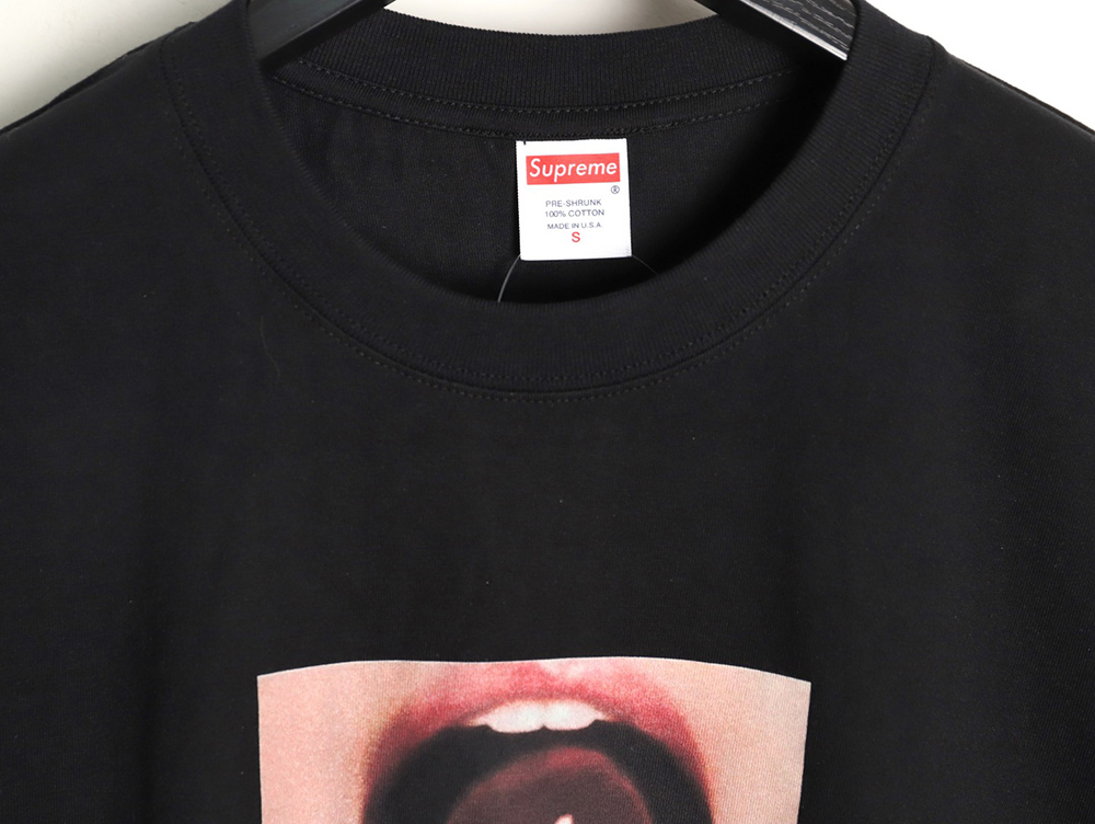 S*p*e logo graphic print crew neck short-sleeved t-shirt