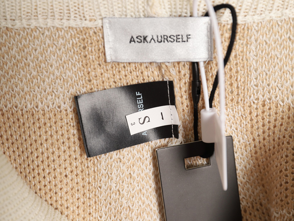 Askyurself checkerboard knit shorts