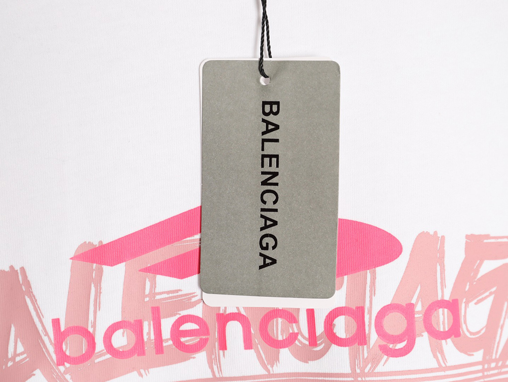 Ba*len*cia*ga 3m printed lettering logo short sleeves