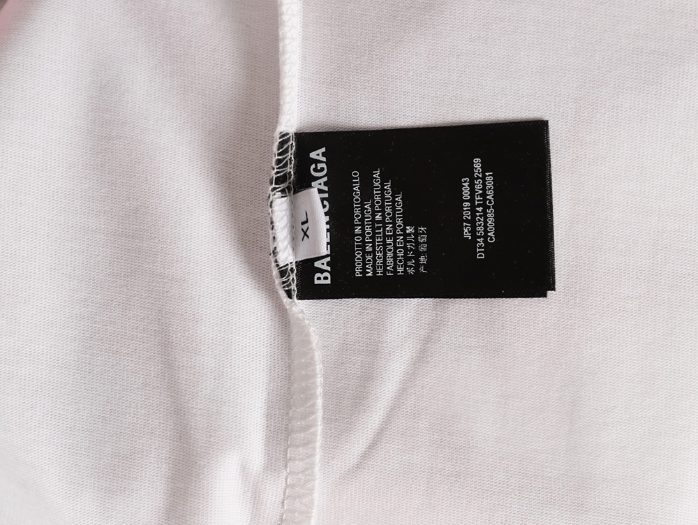 Ba*len*cia*ga 3m printed lettering logo short sleeves