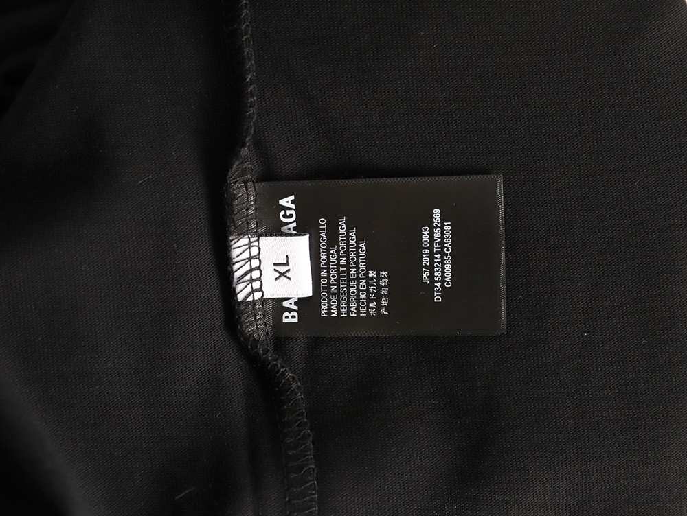 Ba*len*cia*ga 3m printed lettering logo short sleeves tsk1