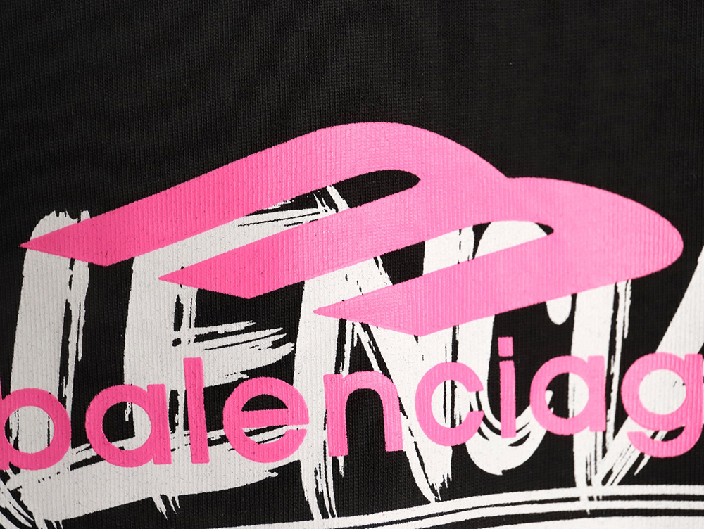 Ba*len*cia*ga 3m printed lettering logo short sleeves tsk1
