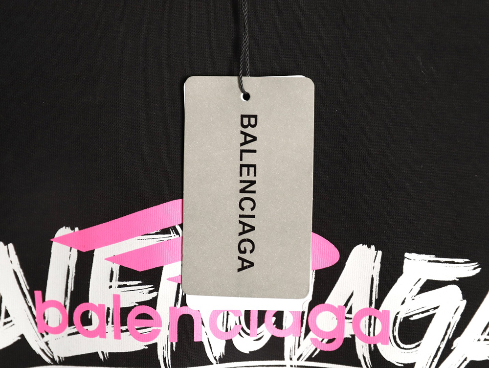Ba*len*cia*ga 3m printed lettering logo short sleeves tsk1