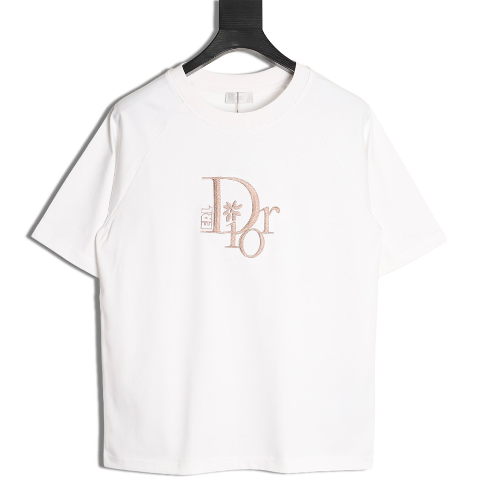 D*or & erl joint embroidered short-sleeved t-shirt
