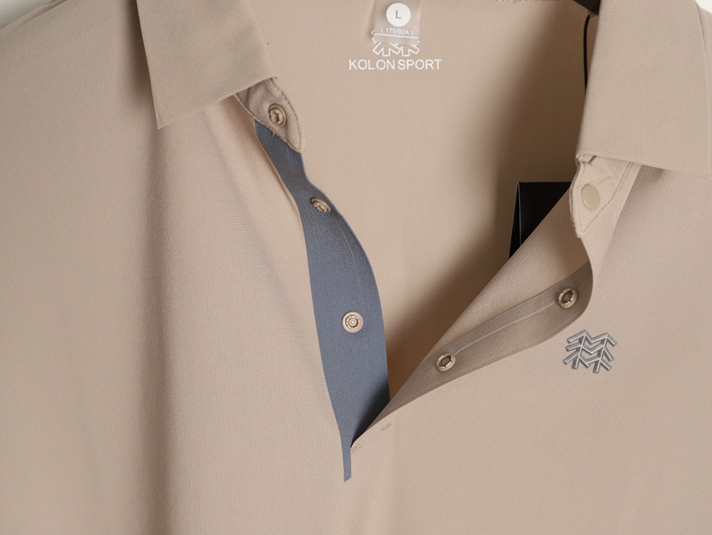 Kolon sport breathable business short polo shirt