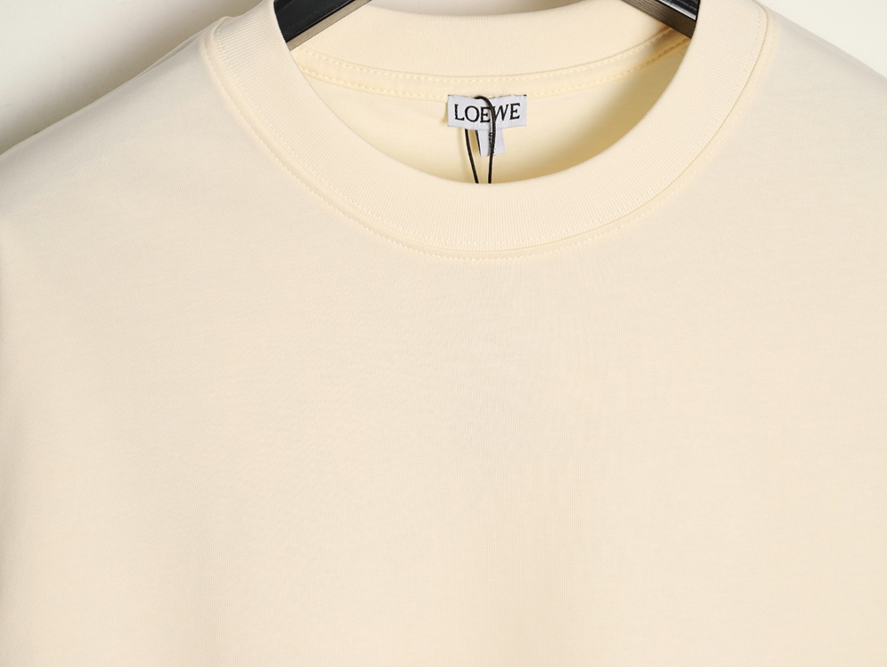 L0ew* cuff logo embroidered short-sleeved t-shirt