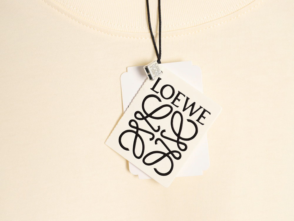 L0ew* cuff logo embroidered short-sleeved t-shirt