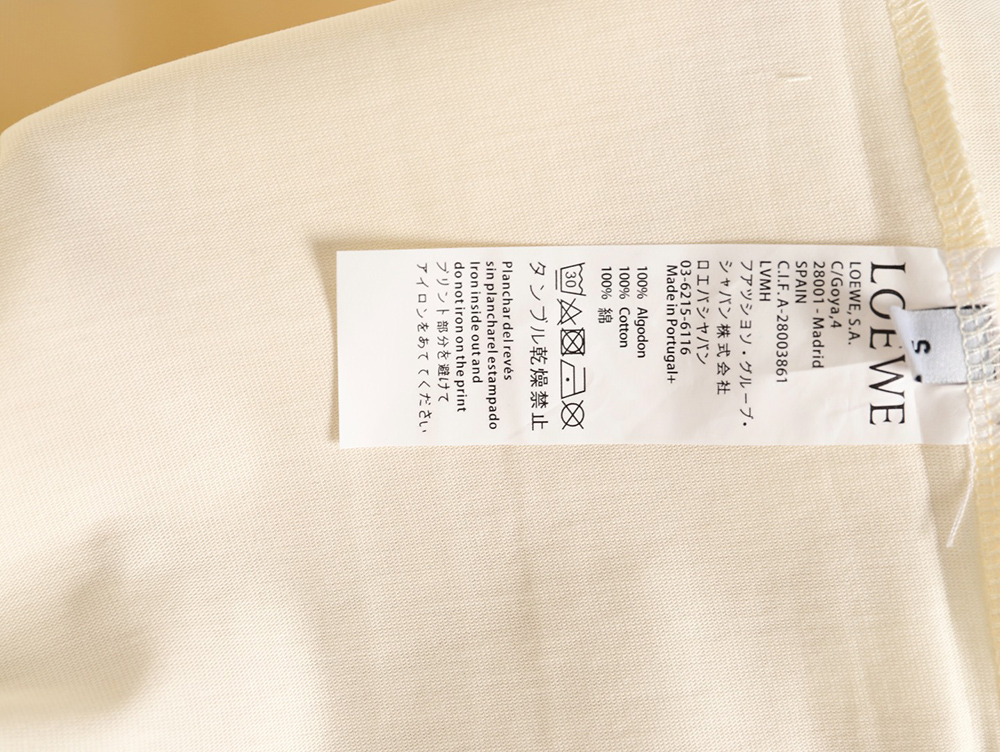 L0ew* cuff logo embroidered short-sleeved t-shirt