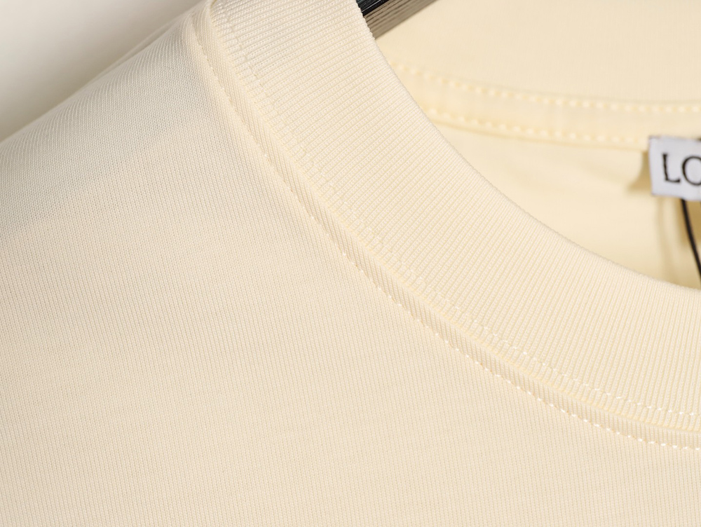 L0ew* cuff logo embroidered short-sleeved t-shirt