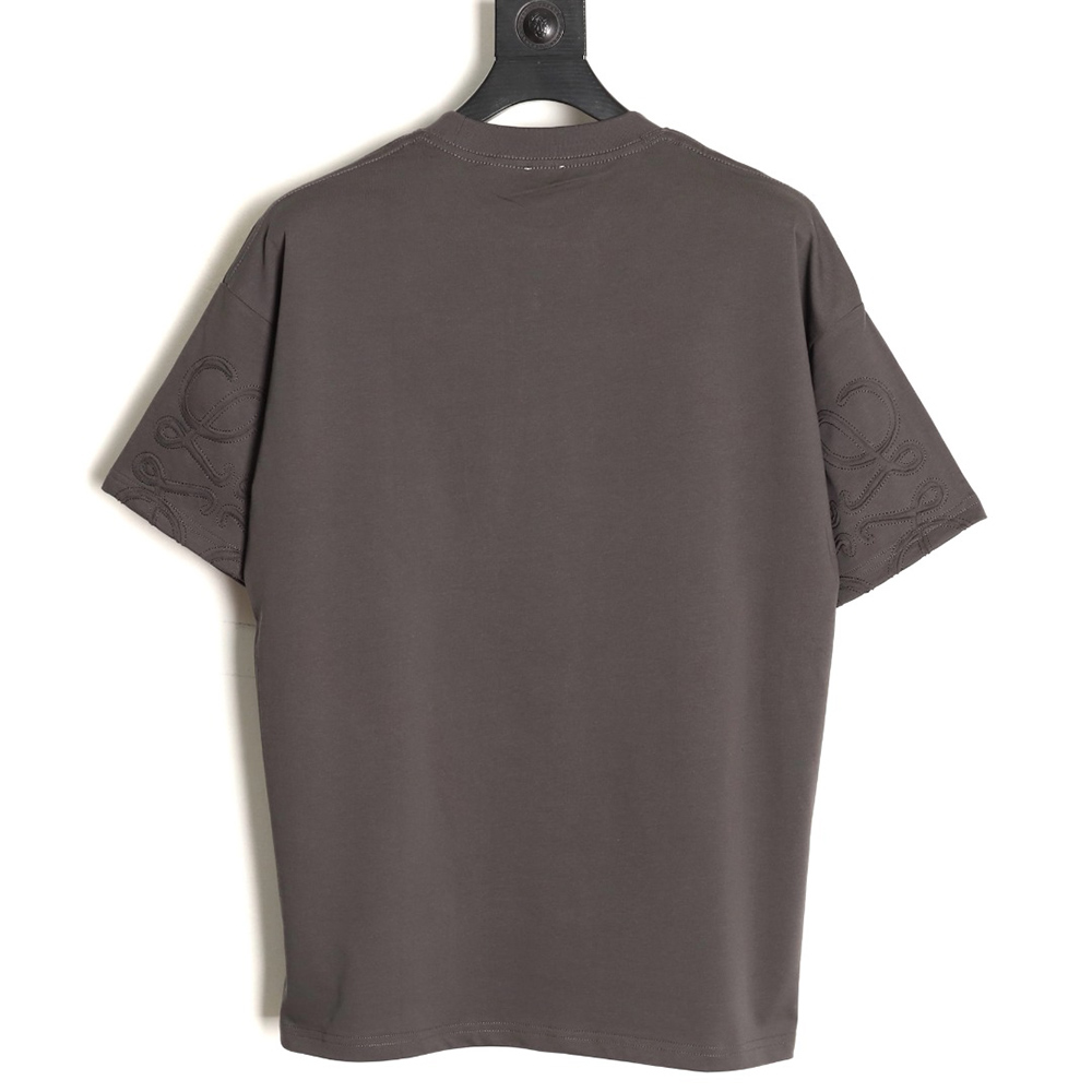 L0ew* cuff logo embroidered short-sleeved t-shirt tsk1