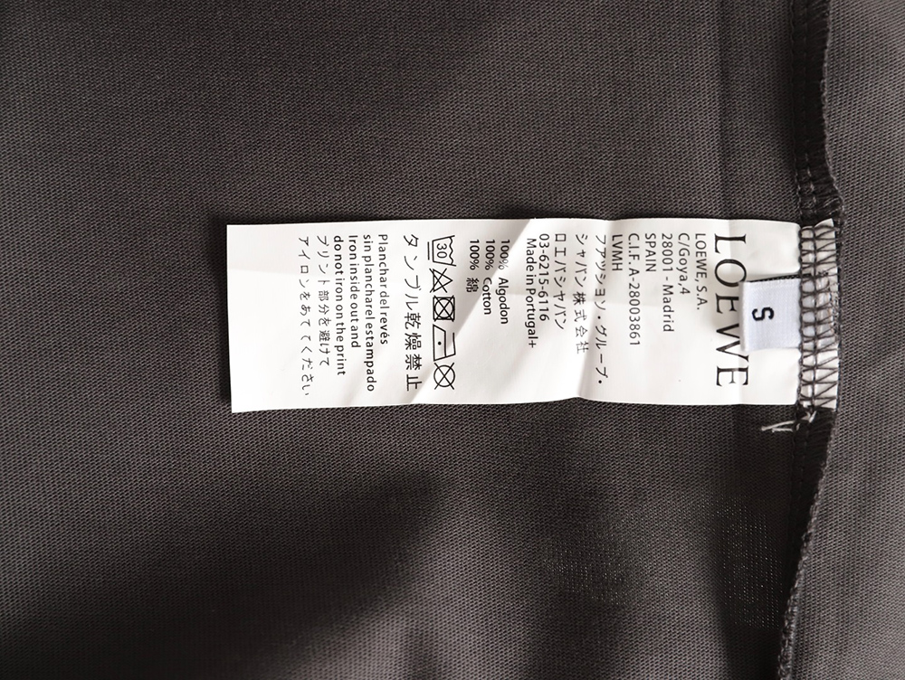 L0ew* cuff logo embroidered short-sleeved t-shirt tsk1