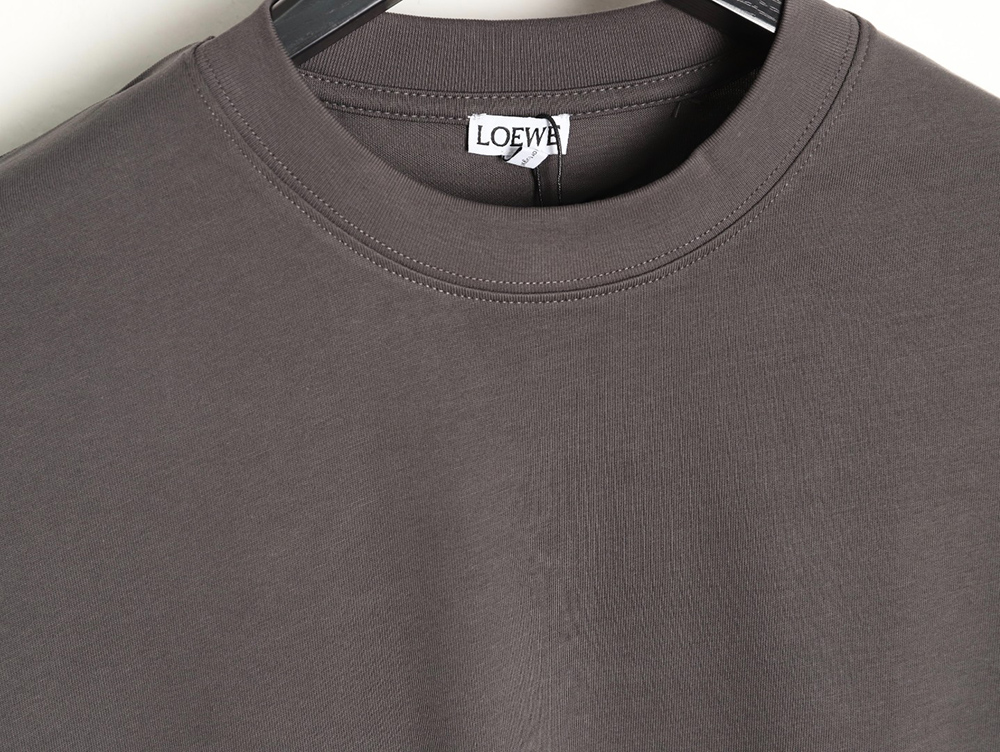 L0ew* cuff logo embroidered short-sleeved t-shirt tsk1