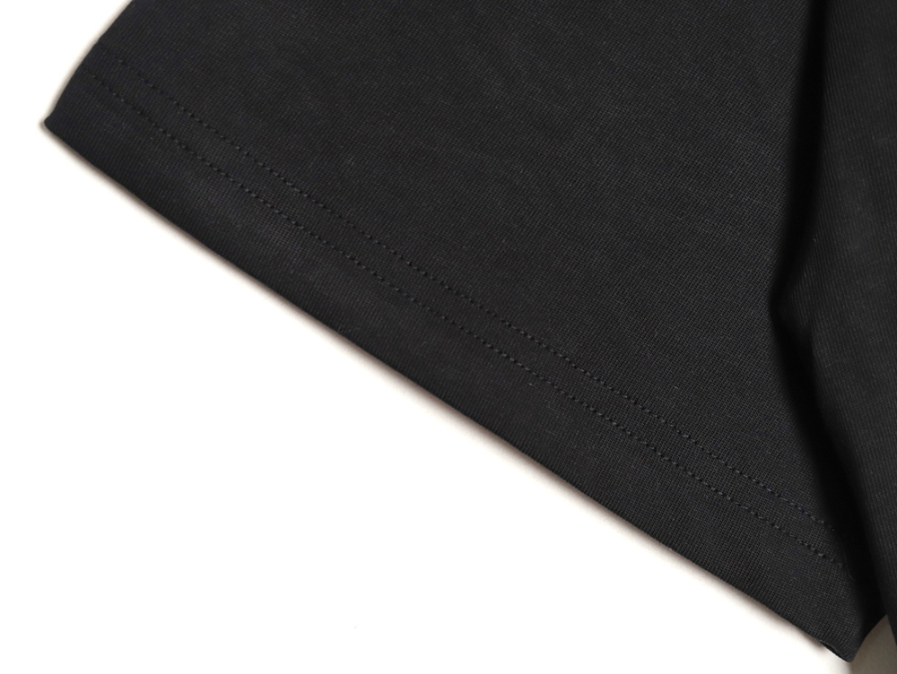 L0ew* cuff logo embroidered short-sleeved t-shirt tsk2