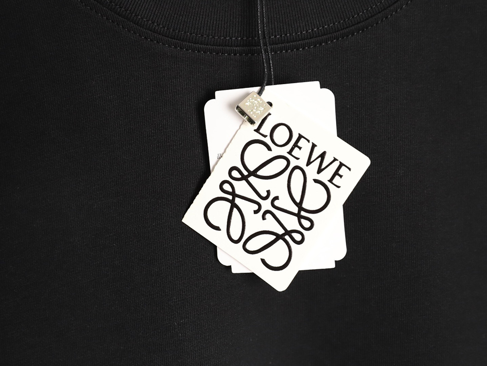 L0ew* cuff logo embroidered short-sleeved t-shirt tsk2