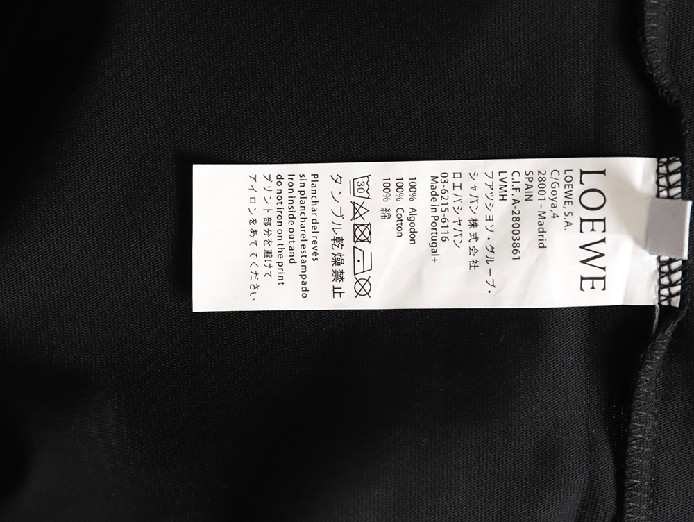 L0ew* cuff logo embroidered short-sleeved t-shirt tsk2