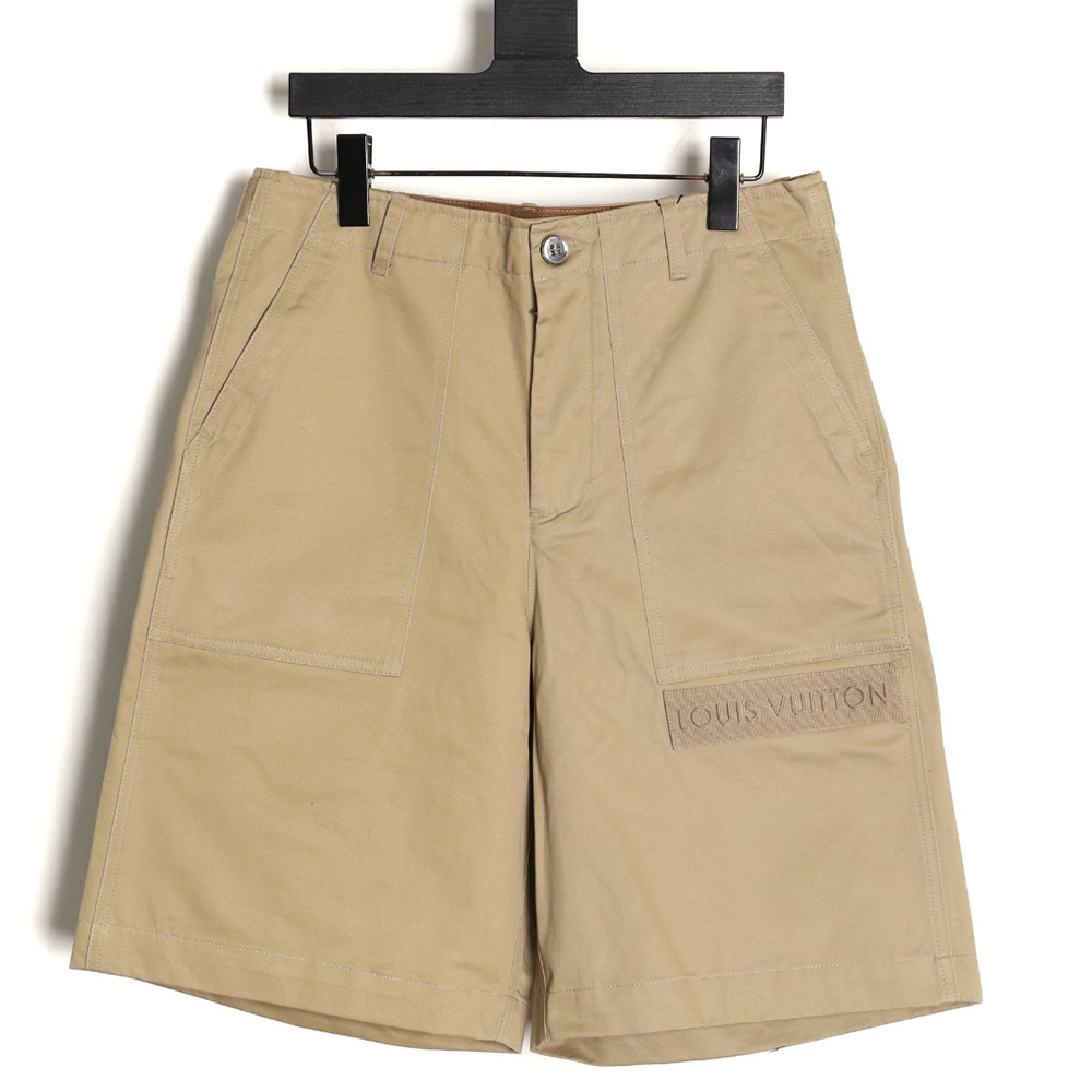 l0*is V*t0n cotton cargo shorts with pocket patch logo